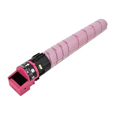 Pink toner cartridge for a printer.