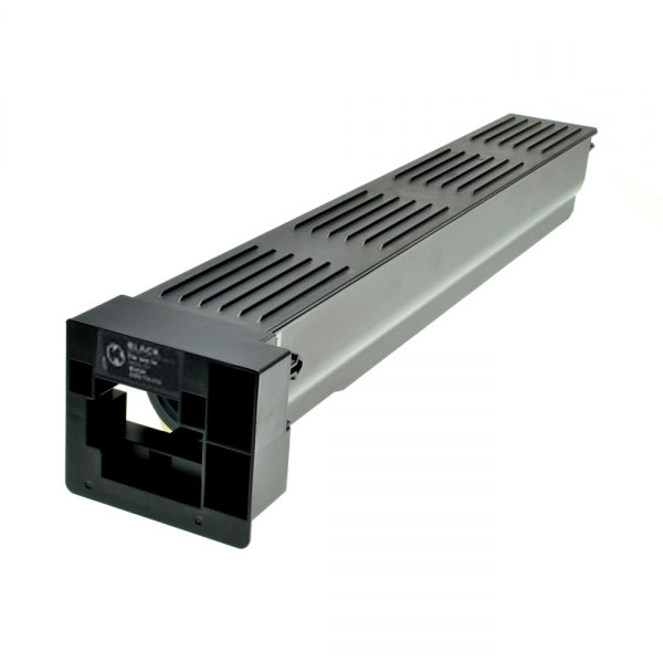 Rectangular metal air vent or grille with slotted openings.