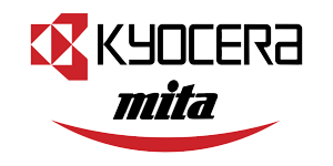 Logo featuring 'KYOCERA mita' with red and black colors.