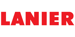 Logo with bold red text on a white background.