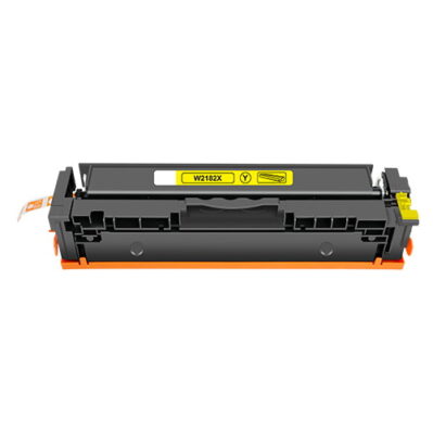 Yellow toner cartridge for a laser printer.