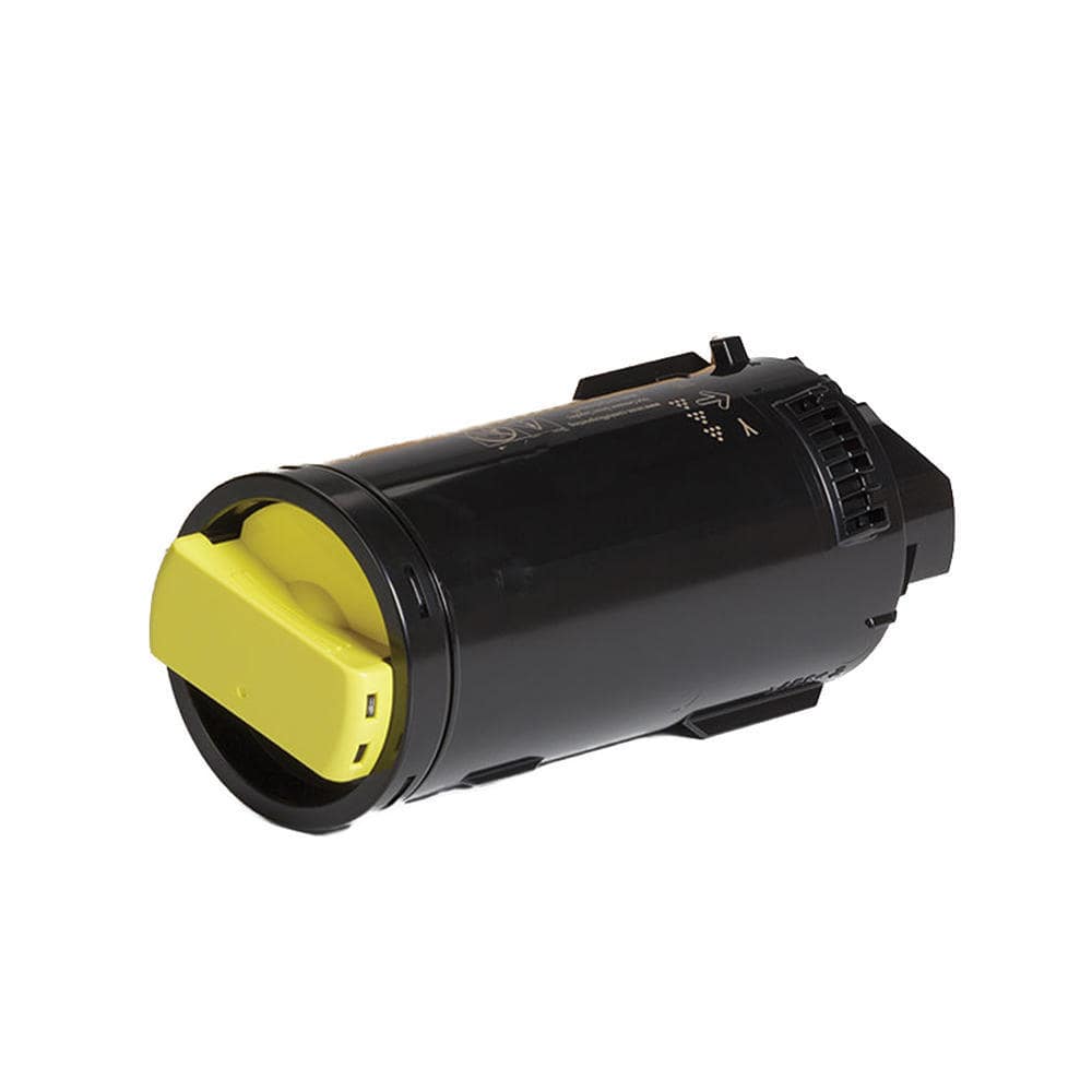 Black and yellow toner cartridge for a printer.